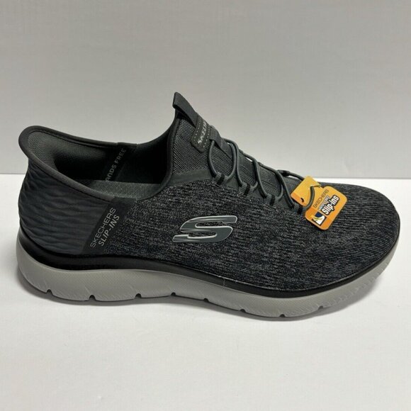 Skechers Men’s Summits -Key Pace Gray Slip-On Shoes, Size 9.5 Wide main image 7
